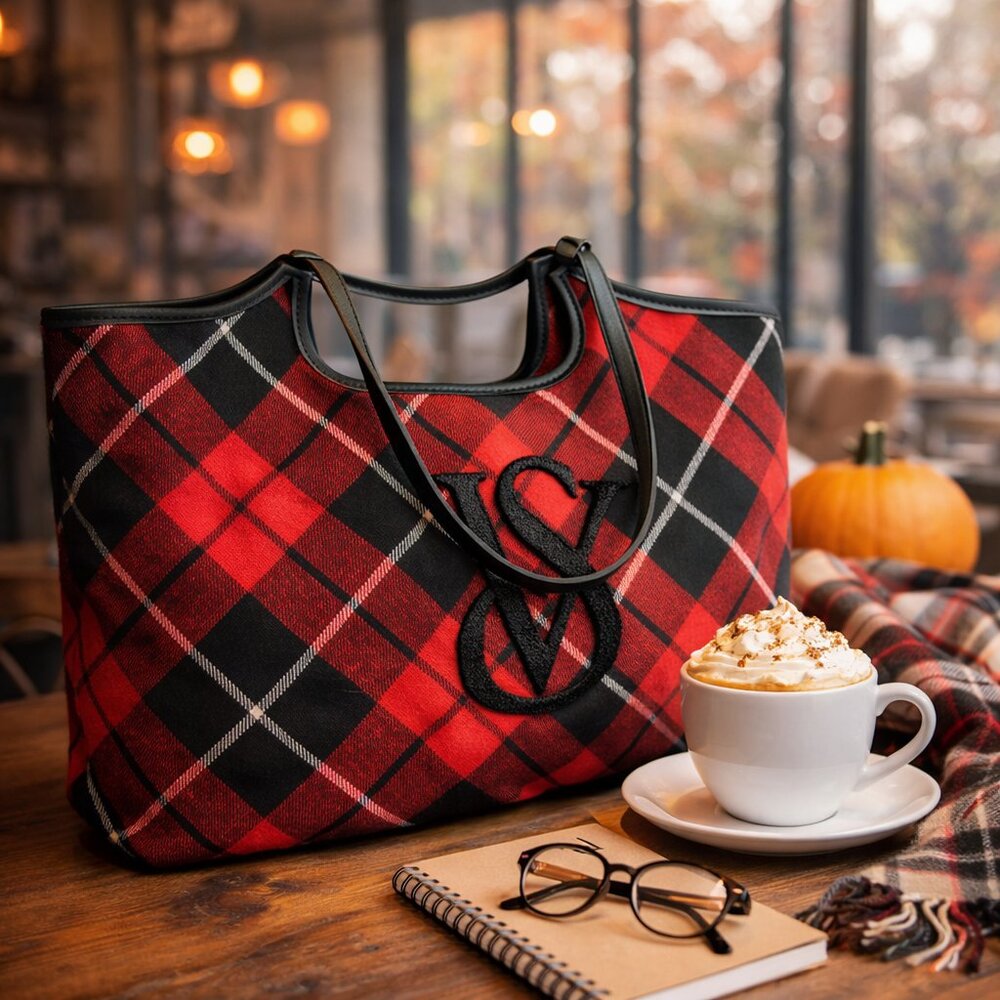 Victoria’s Secret Buffalo Plaid Tote Bag